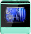 Lavavajillas, 45,8 × 42,8 × 42,5 cm, con iluminación LED, verde, para la cocina, AIRMSEN