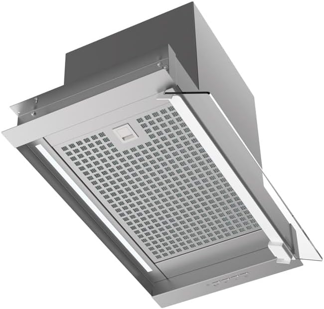 Campana extractora, 60 cm, con iluminación LED, acero inoxidable, Cata