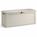 Baúl de jardín de plástico 120 cm beige