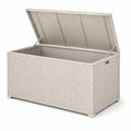 Cofre de resina para exterior 120x60x50 cm color beige