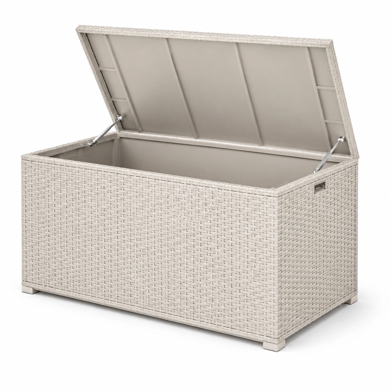Cofre de resina para exterior 120x60x50 cm color beige