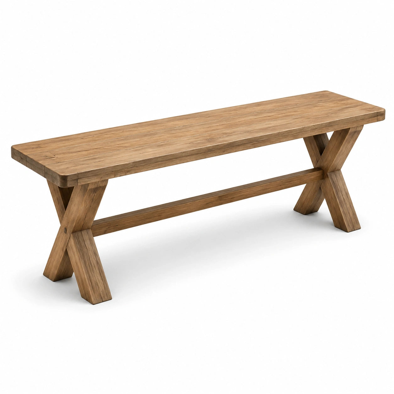 Banco de Madera de Roble Marrón 180x40x45 cm