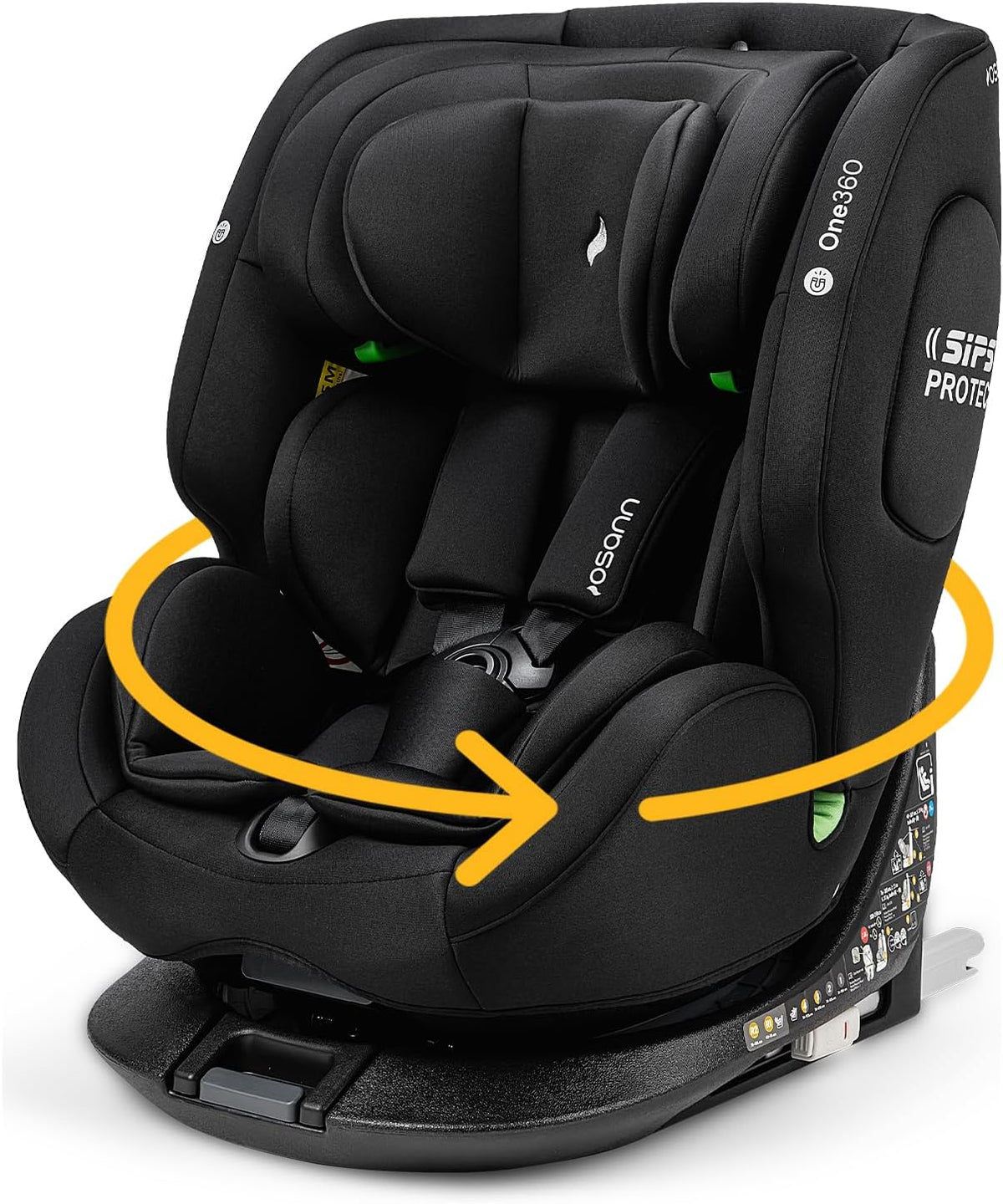 Silla de coche One360, 150 cm, negro, Osann