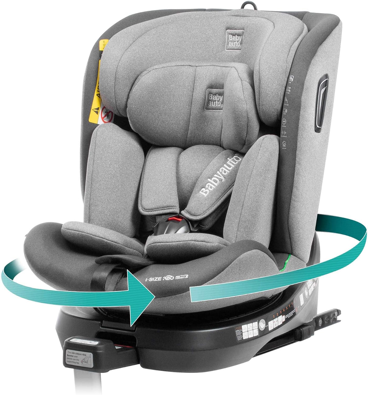 Silla de coche, 150 cm, 36 kg, 18 kg, gris, Babyauto