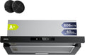 Campana extractora CBCB6909A, 60 cm, con iluminación LED, negro, para la cocina, CIARRA