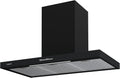Campana extractora, 90 cm, 802 m³/h, con iluminación LED, regulable, negro, Cata