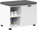VidaXL Zapateros, 60 × 38 × 46 cm, madera, tela