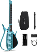 Guitarras electroacústicas, con iluminación LED, control inteligente, azul, CYBER-G