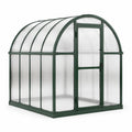 Invernadero de aluminio y policarbonato verde 250x200x190 cm