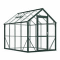 Invernadero de aluminio y policarbonato transparente 250x190x195 cm