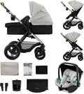 Silla de paseo SIZE 40-75, 75 cm, 27 kg, plegable, gris, Kinderkraft
