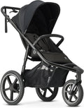Silla de paseo, plegable, negro, Deryan