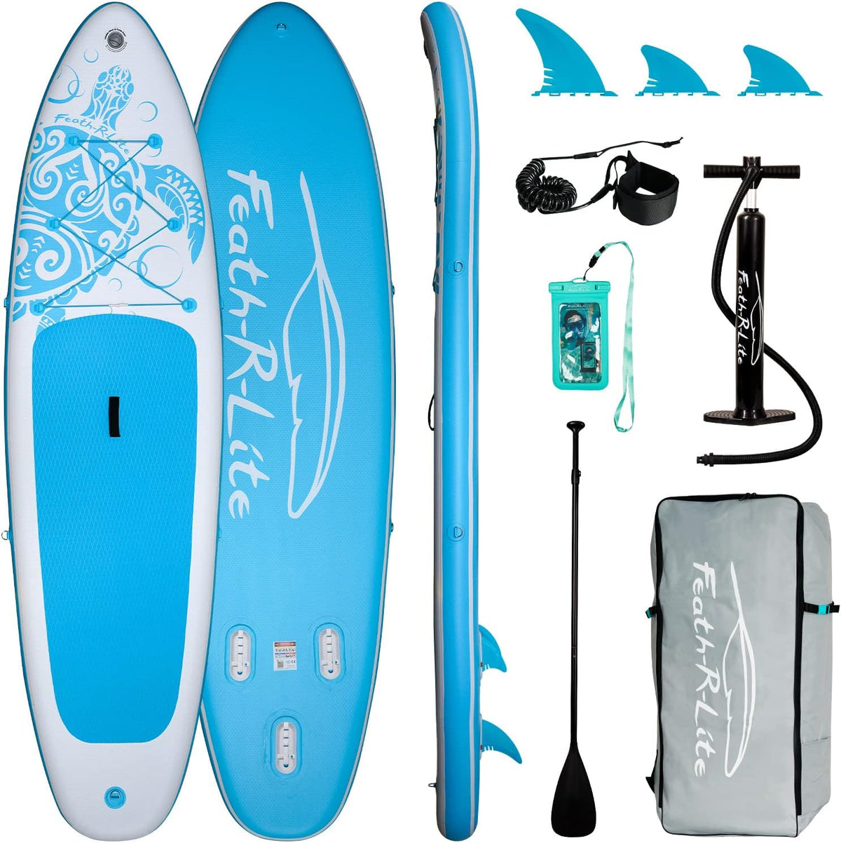 Tabla de paddle surf, 320 × 83 × 15 cm, regulable, FEATH-R-LITE