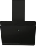 Candy CDG6CBP8B campana extractora, 60 cm, 611 m³/h, 62 dB, con iluminación LED, aluminio, negro