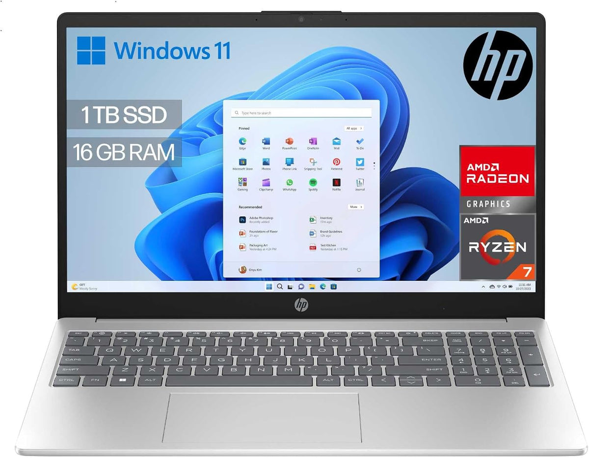HP ordenador portátil, 15,6 pouces, plata