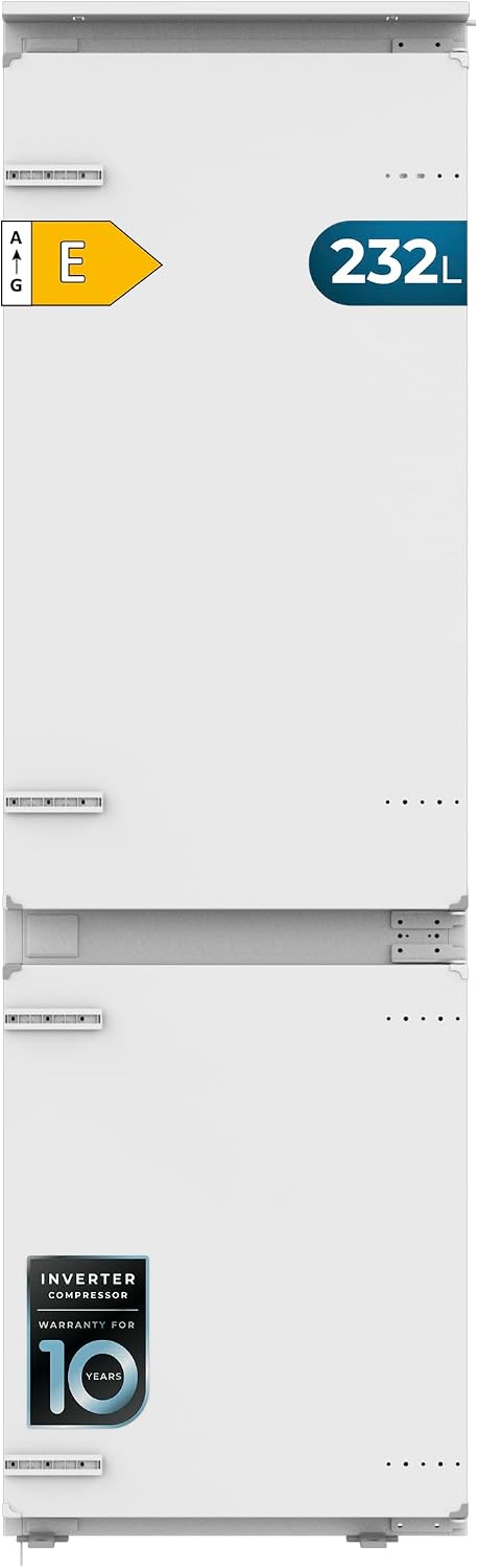 Cecotec MC 232 frigorífico combi, 177 cm, 232 L, No Frost, metal, blanco