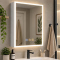 Armario, 50 × 70 × 14,3 cm, con iluminación LED, regulable, LUVODI