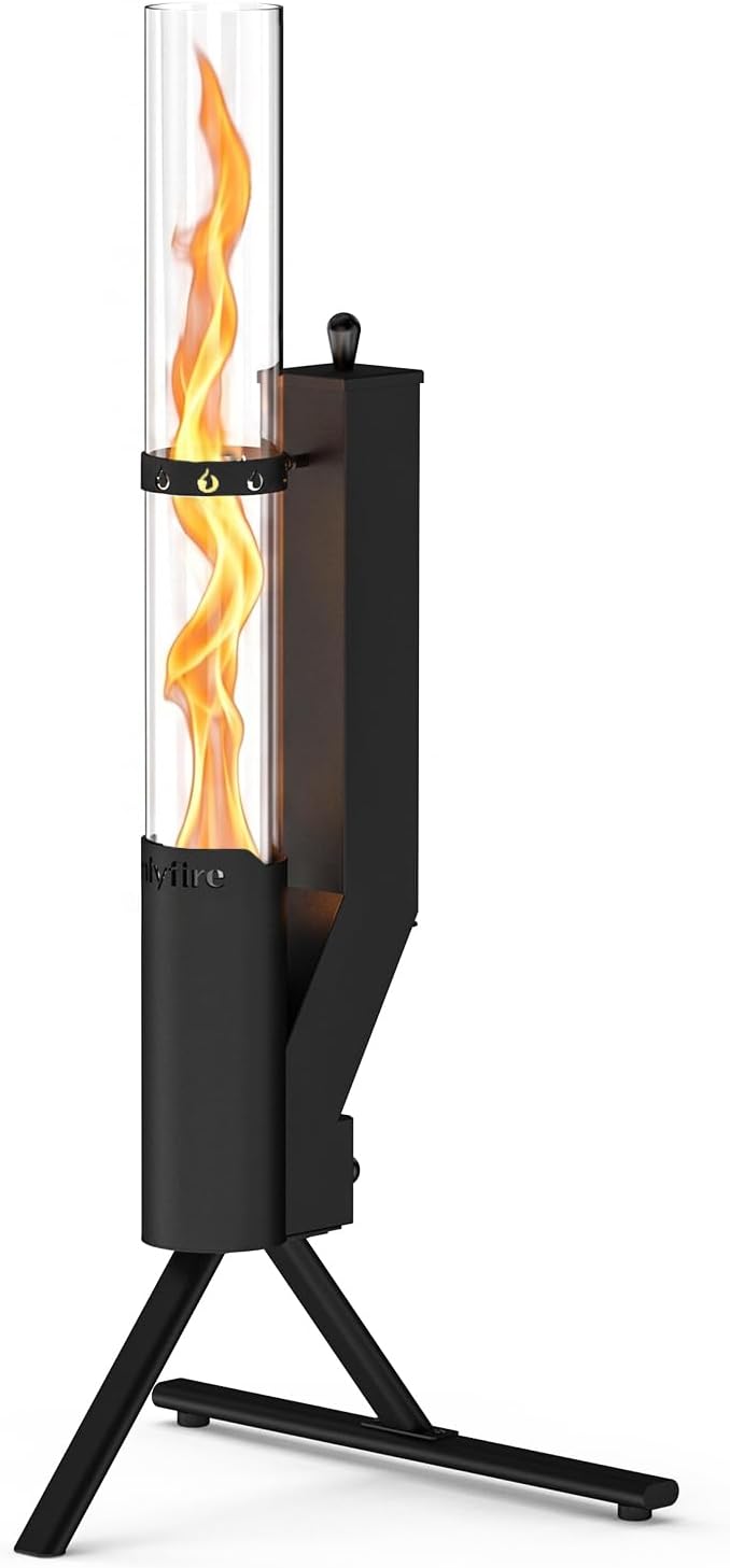 Braseros, 65 cm, vidrio, para el jardín, para la terraza, onlyfire