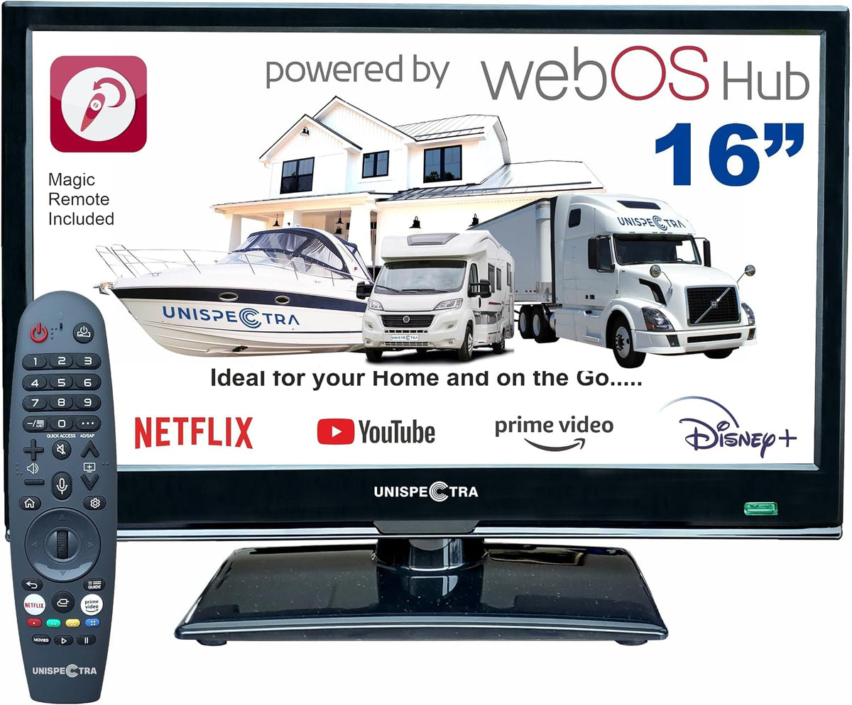 Smart TV, 75 × 75 mm, 12 v, 230 v, 24 v, control inteligente, Unispectra