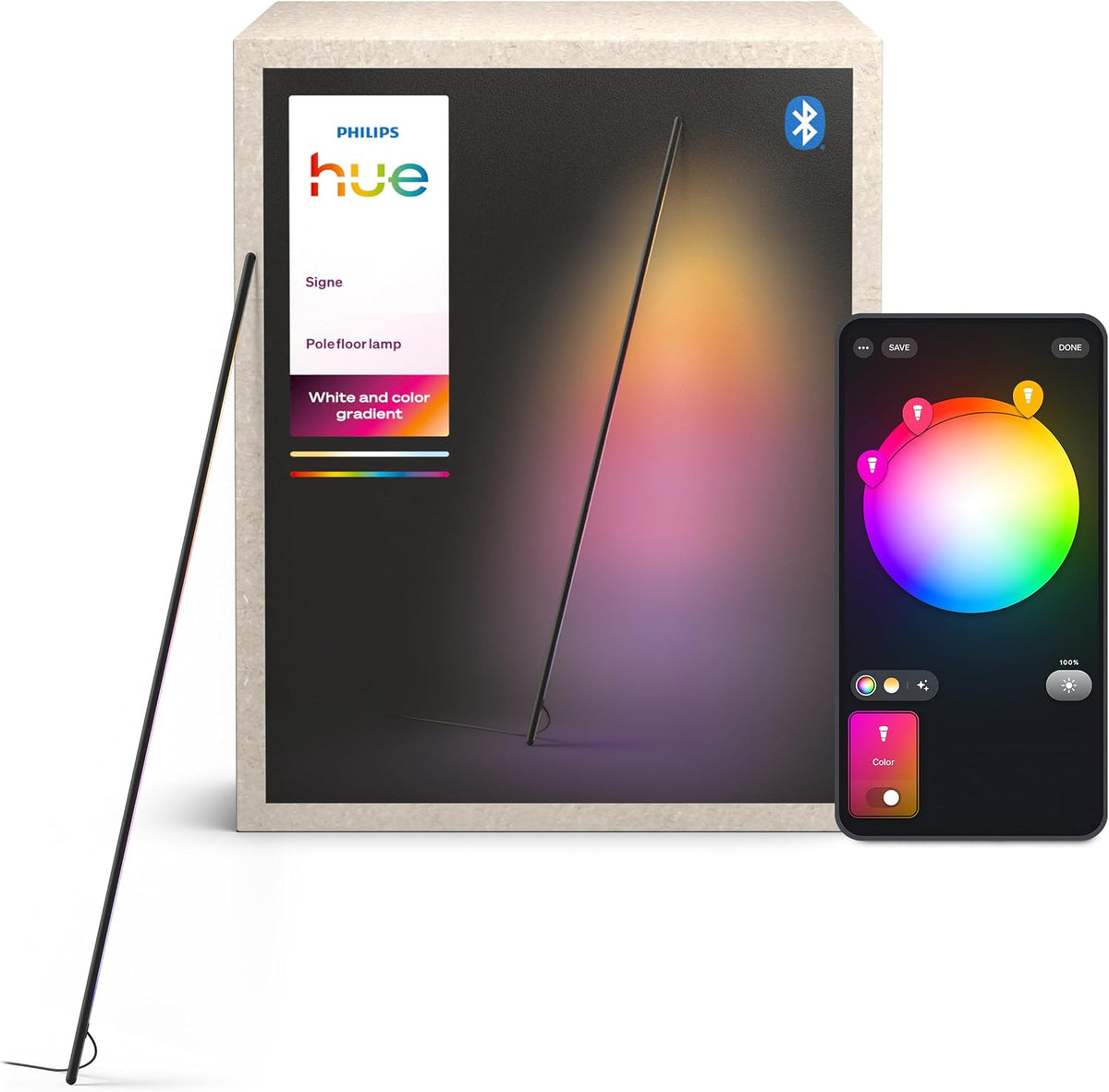 Philips Lámparas de pie, negro