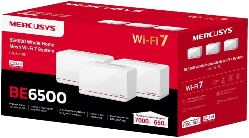 Sistemas WiFi Mesh H37BE, con WiFi, MERCUSYS