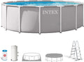 Intex D457x122 piscina, 457 × 122 cm, gris
