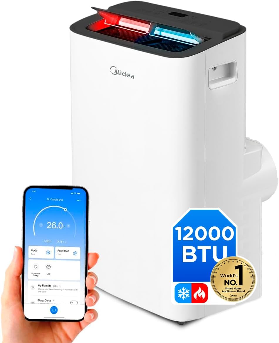 Aire acondicionado, 12000 BTU, 3500 W, Midea