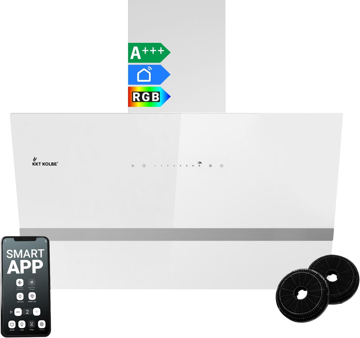 Campana extractora EASY8005WM, 80 cm, KKT KOLBE