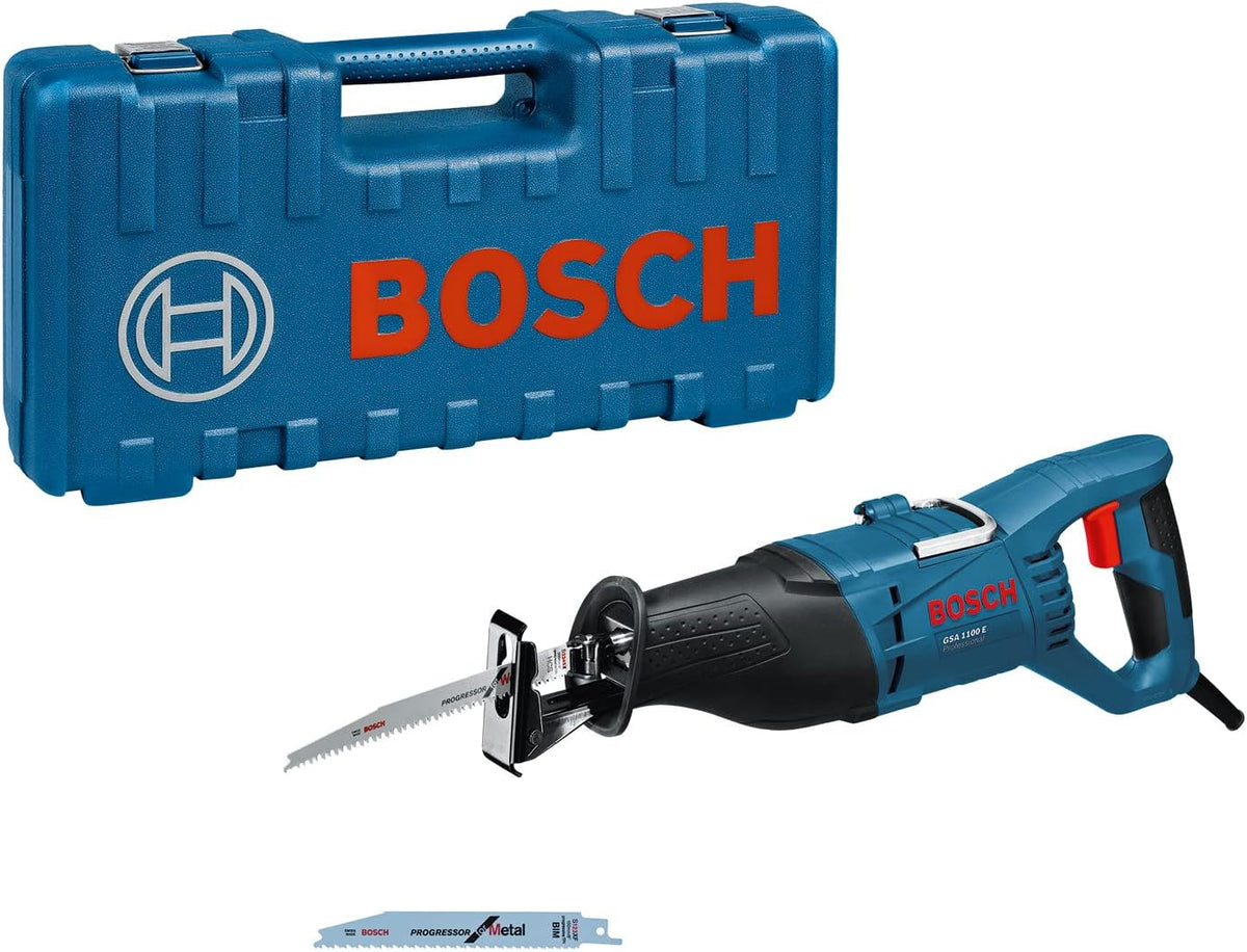 Bosch GSA 1100 Sierras de sable, 230 mm, 1100 W, 220–230 V, azul