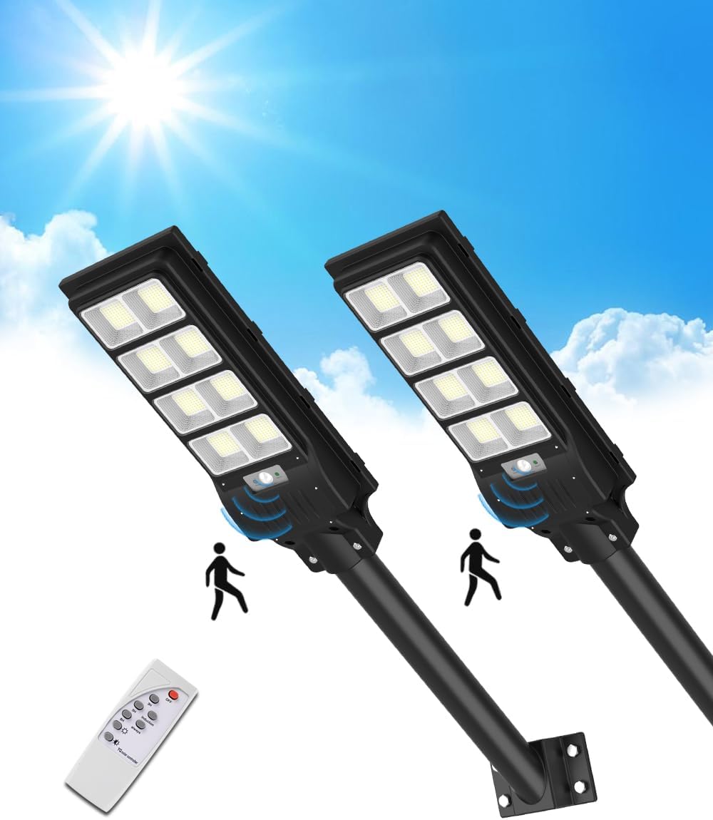Farolas 6500K, 400 W, con mando a distancia, para el jardín, Sararoom