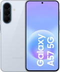Samsung A57 smartphone, 5000 mAh, inalámbrico, azul