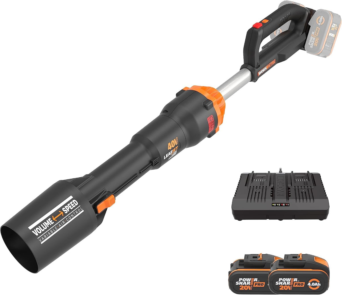Soplador de hojas WG585E, 20 V, sin escobillas, inalámbrico, WORX