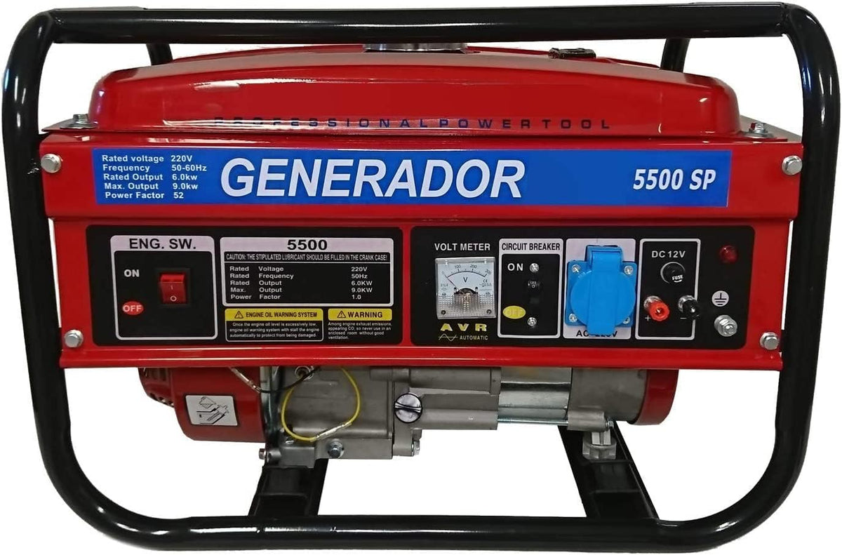 Generador eléctrico, 680 × 510 × 540 mm, 2800 W, 220 V