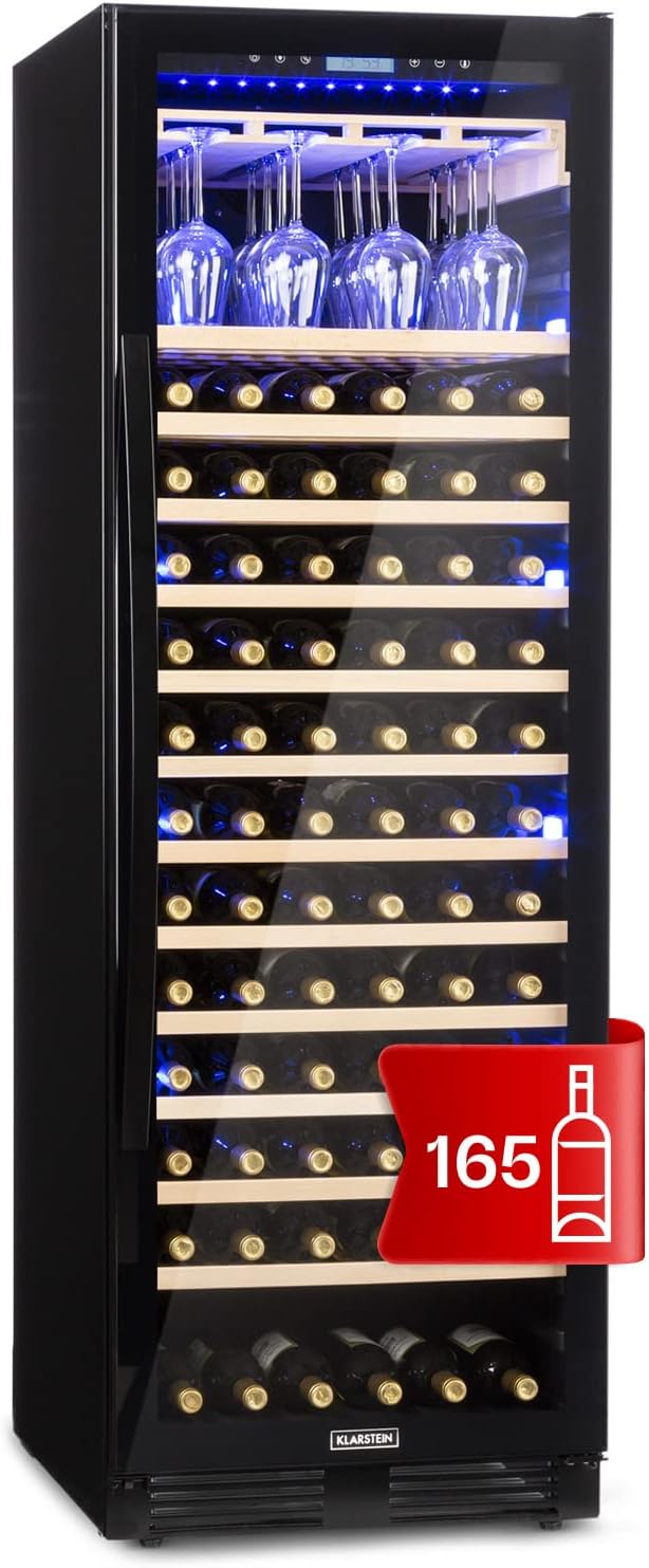 KLARSTEIN vinoteca, 433 L, vidrio