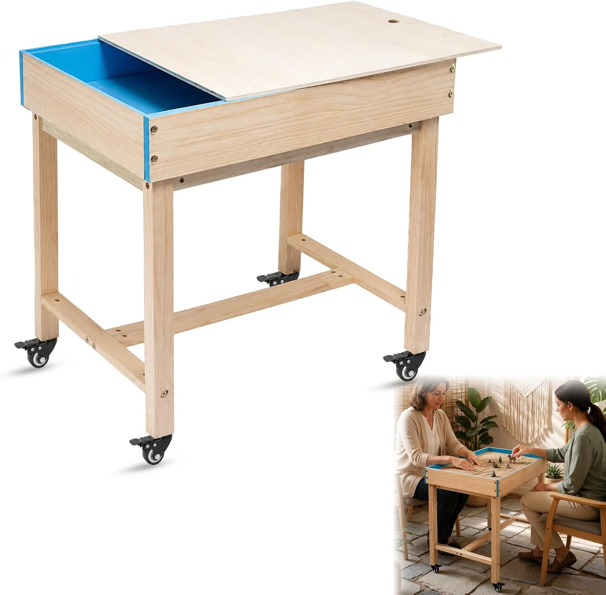 Manualidades con arena, madera, Morzhunis