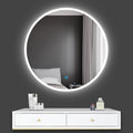 Espejos de aumento de pared 6000k, 90 × 90 cm, con iluminación LED, blanco, Aica Sanitarios S.L