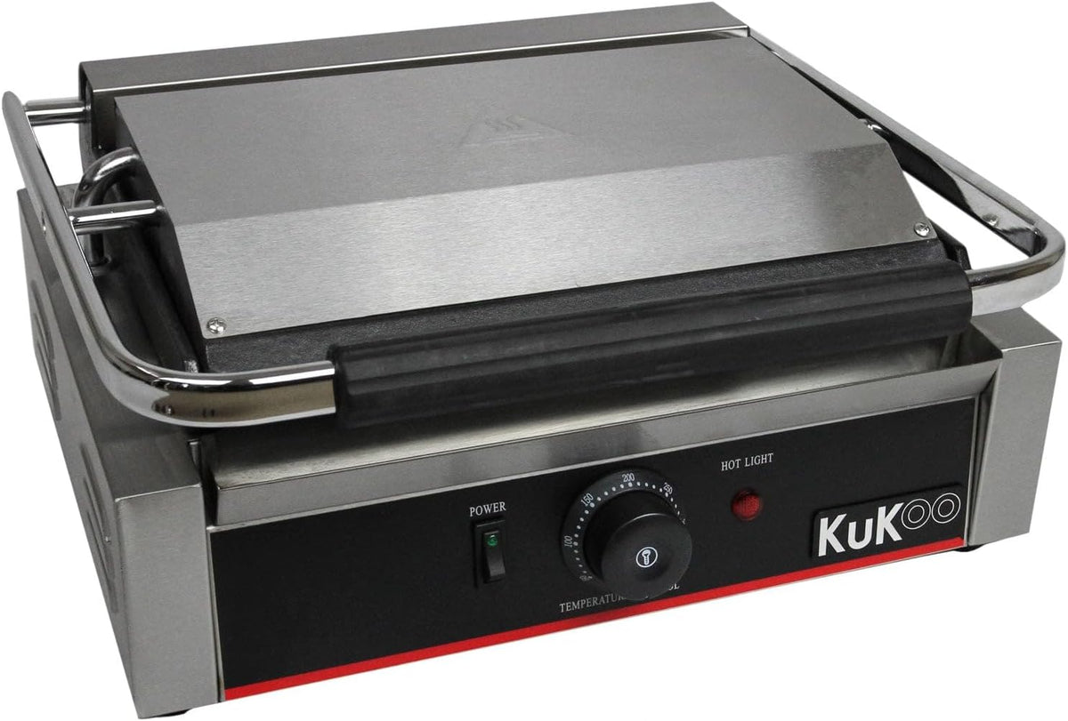 Sandwicheras, 43 cm, 2200 W, 50–300 °C, acero inoxidable, KuKoo