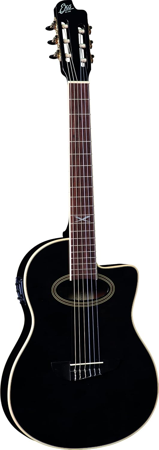 Guitarras electroacústicas N100CE, 650 mm, negro, EKO