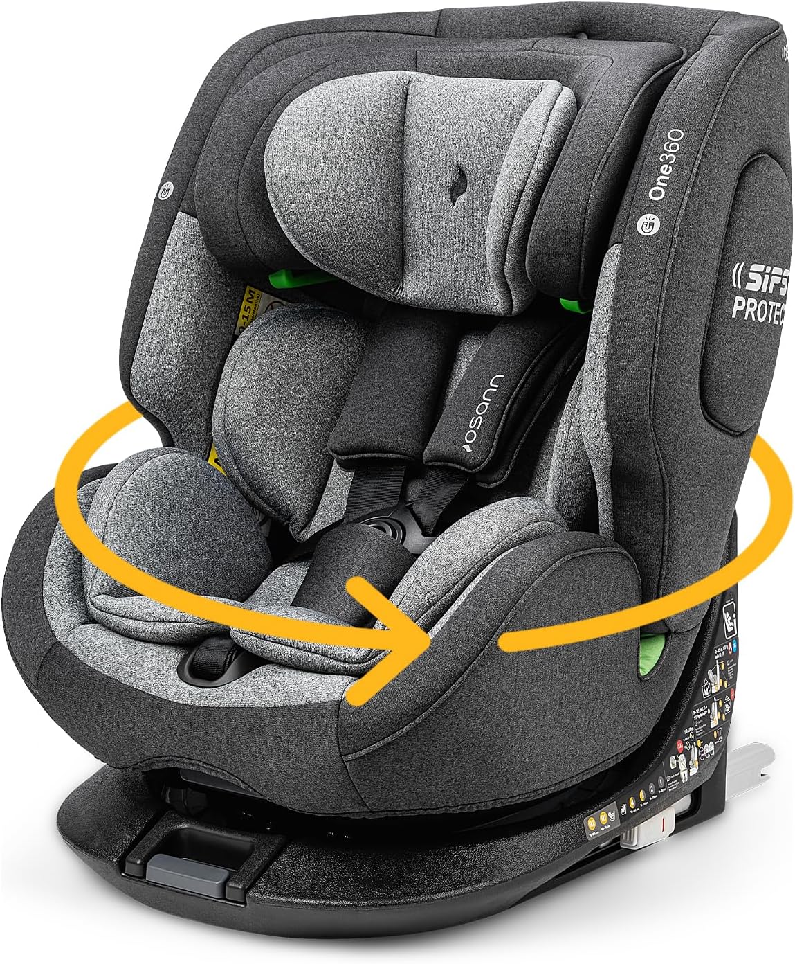 Silla de coche One360, 150 cm, gris, Osann
