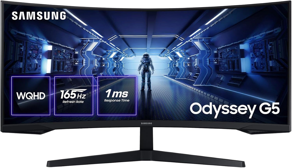 Samsung G55T Monitores, 34 pouces, 165 Hz
