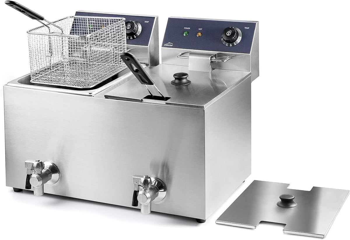 Freidoras, 55 × 41 × 42 cm, 3250 W, 8 L, acero inoxidable, LACOR