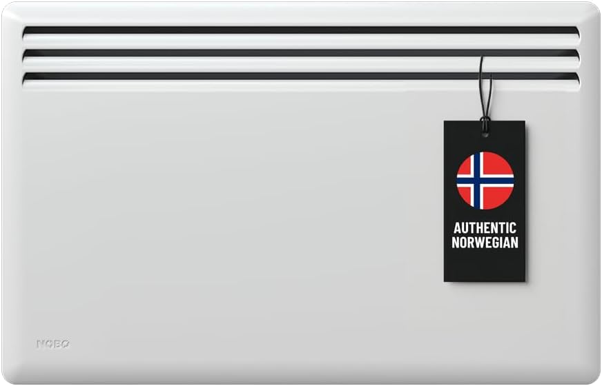 Radiadores NFK4N, 400 mm, 750 W, blanco, NOBØ