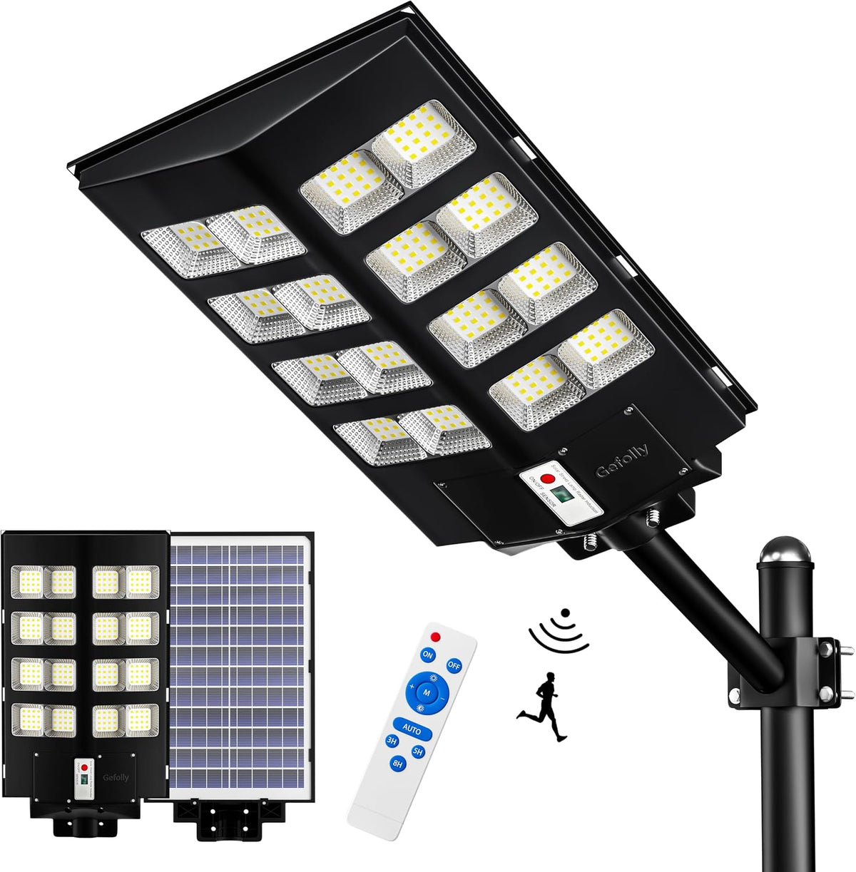 Iluminación de seguridad SL-3000 W, Gefolly