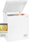 Congelador horizontal, 84,5 × 70,5 × 55 cm, 142 L, 228 kWh, blanco, Exquisit