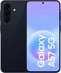 Samsung A57 smartphone, 5000 mAh, inalámbrico, azul