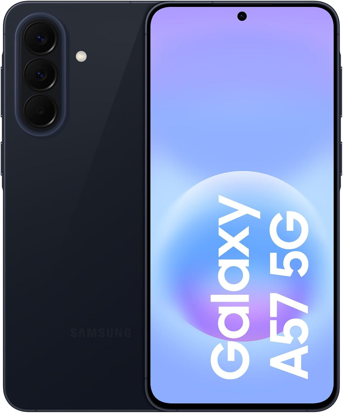 Samsung A57 smartphone, 5000 mAh, inalámbrico, azul