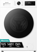 Hisense WD1I9042BWF2 lavadora, 47 cm, 9 kg, 5 kg, blanco