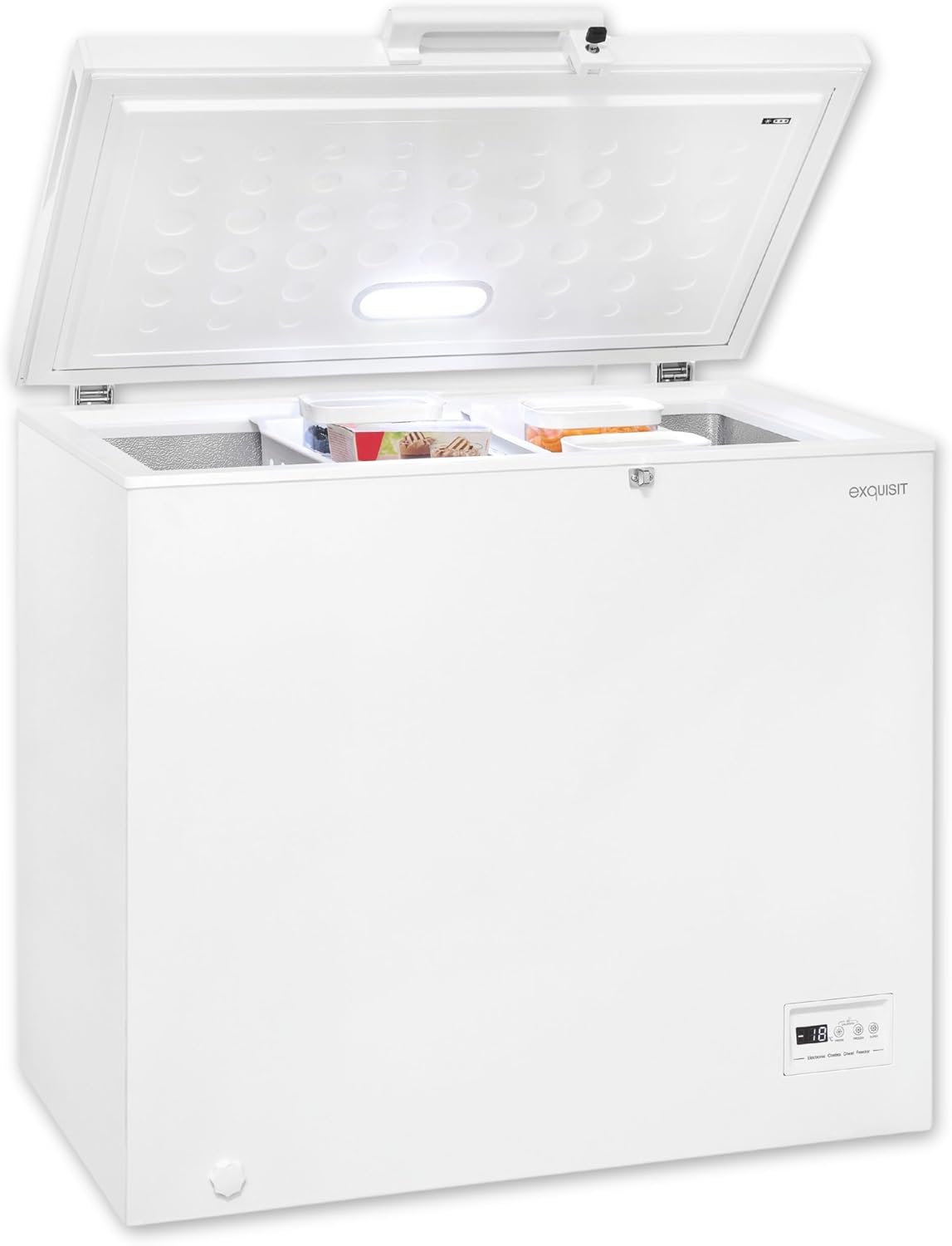 Congelador GT201-HE-040E, 84,7 × 91,0 × 55,5 cm, blanco, Exquisit