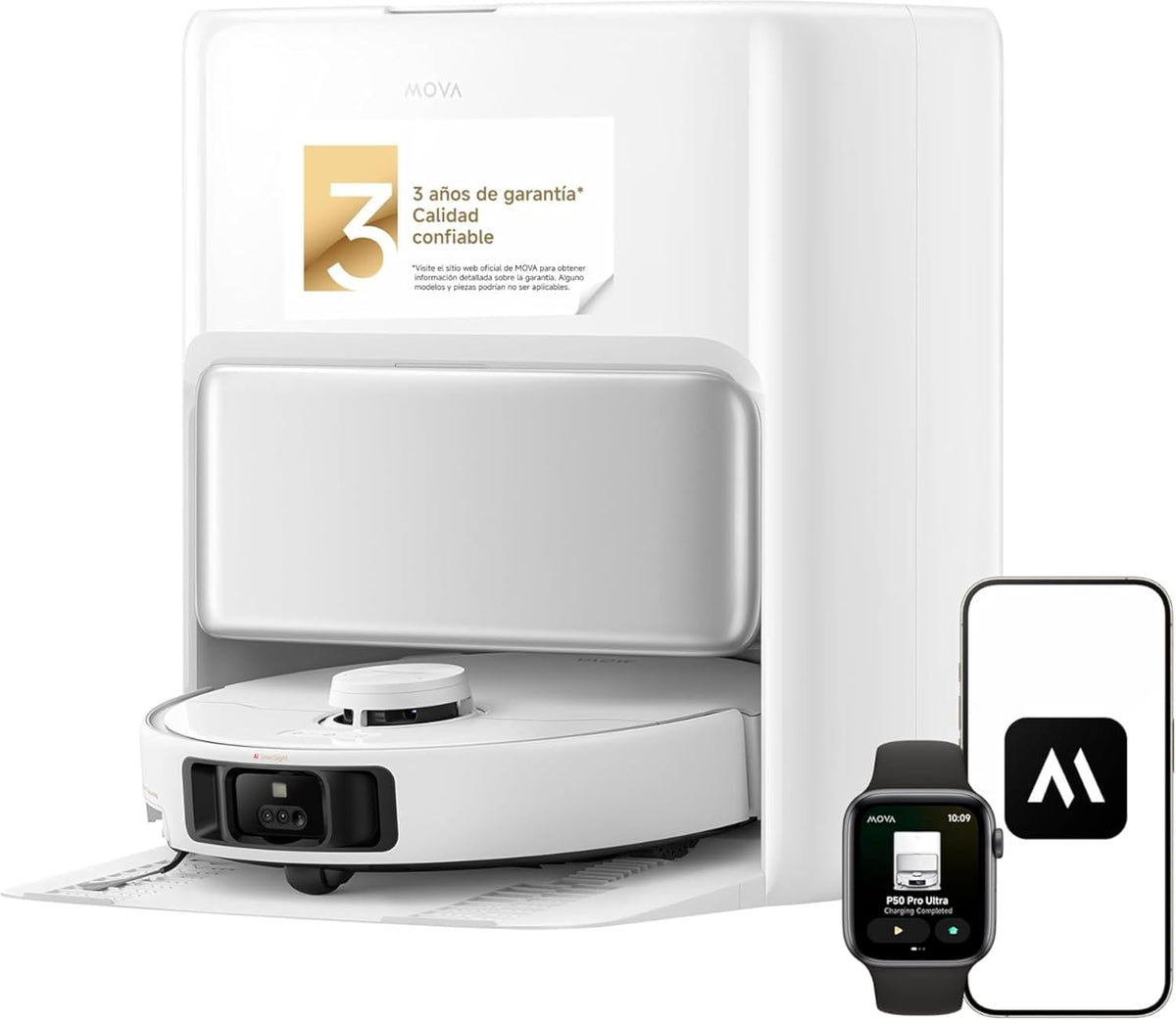 Robot aspirador P50, blanco, MOVA