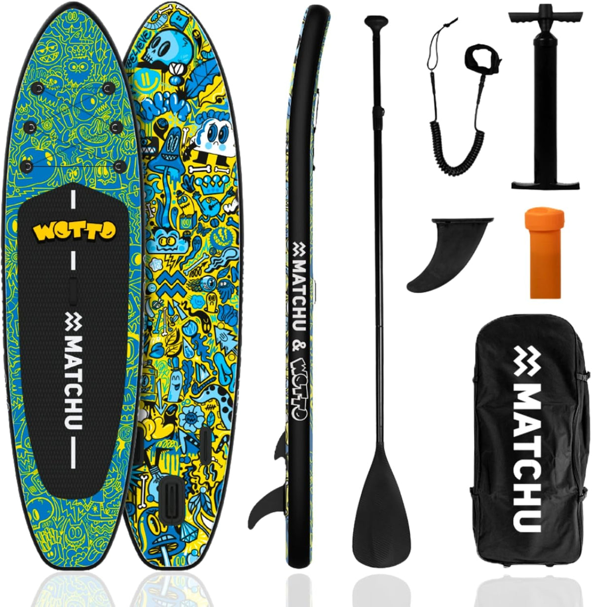 Tabla de paddle surf, 320 × 81 × 15 cm, 150 kg, MATCHU
